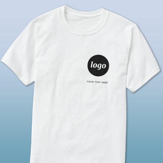 シンプルなロゴとテキストのビジネスTシャツ Tシャツ