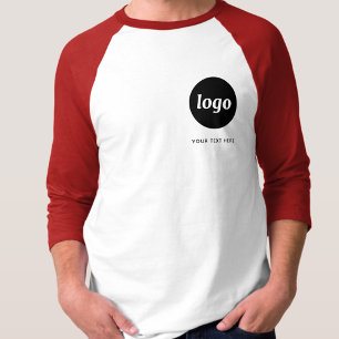 シンプルなロゴとテキストのビジネスTシャツ Tシャツ
