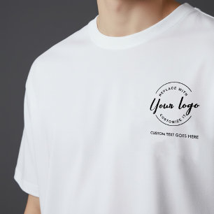 シンプルなロゴとテキストのモダンビジネスブランディング Tシャツ