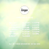 シンプルなロゴとテキストの営業時間表示 ウィンドウサイン (シート3)