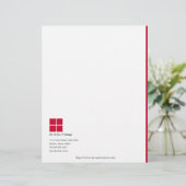 シンプルなロゴの最小主義のレターヘッド レターヘッド (スタンド正面)