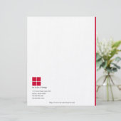 シンプルなロゴの最小主義のレターヘッド レターヘッド (スタンド正面)