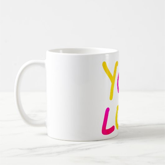 シンプルなロゴ/デザイン挿入可 ビジネス コーヒーマグカップ (左)