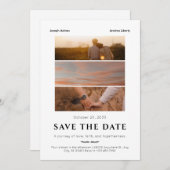 シンプルなロマンス映画のポスター結婚写真 セーブザデート (正面/裏面)