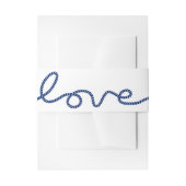 シンプルなロープの原稿愛航海のな結婚式 招待状ベリーバンド (正面例)