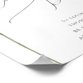 シンプルなワイルドフラワー | このキャンドルが燃えるサイン ポスター (角)