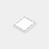 シンプルなヴィンテージ花フレームのデザインのポスト・イット ポストイット (アングル)