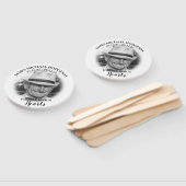 シンプルな両面写真追悼特集 ハンドファン (組立なし)