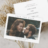 シンプルな予算フォトウェディングのSave the Date