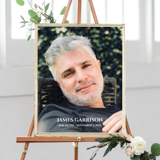 シンプルな人生の祝い - 写真付きの記念品 ポスター