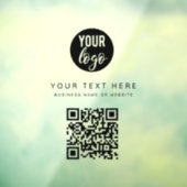 シンプルな企業ロゴ　ＱＲコード ウィンドウサイン (シート3)