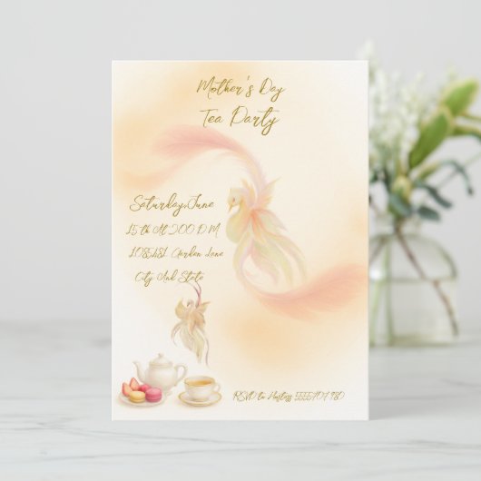 シンプルな休日の招待状 シーズンカード (スタンド正面)