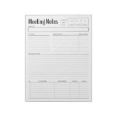 シンプルな会議メモ テンプレート ノート (回転)