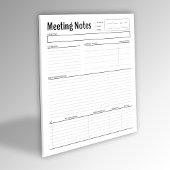 シンプルな会議メモ テンプレート ノート
