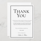 シンプルな伝統的なデジタル感謝カード 招待状 (正面/裏面)