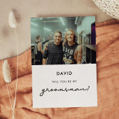 シンプルな伴郎にしてくれませんか フォトカード 招待状