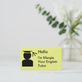 シンプルな個別指導の名刺 名刺 (スタンド正面)