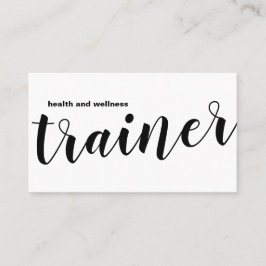 シンプルな健康および健康コーチの名刺 名刺