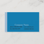 シンプルな側面のストライブ柄の名刺 名刺 (裏面)