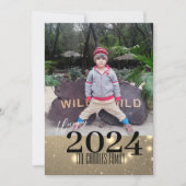 シンプルな優雅さ お正月の写真  ホリデーカード (正面)