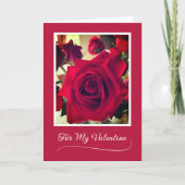 シンプルな優雅さ！かわいいバレンタインのグリーティングカード カード (正面)