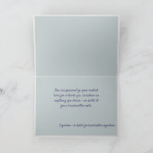 シンプルな優雅さ 白い花のストランド カード (内部)