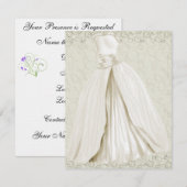 シンプルな優雅さ - SRF 招待状 (正面/裏面)