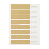 シンプルな優雅それは男の子の誕生の発表です ラップアラウンドラベル (シート)