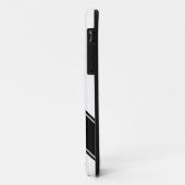 シンプルな優雅のシックなレトロのモノグラムのカスタム色 Case-Mate iPhoneケース (裏面/左)