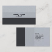 シンプルな優雅の上品な2着色されたスタイル 名刺 (正面/裏面)