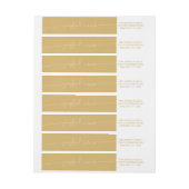 シンプルな優雅の嬉しいニュースの誕生の発表 ラップアラウンドラベル (シート)