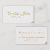 シンプルな優雅 名刺 (正面/裏面)