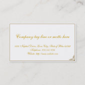 シンプルな優雅 名刺 (裏面)