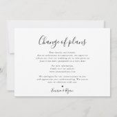 シンプルな写真で延期発表 結婚式の日程変更のお知らせ 案内状 (裏面)