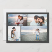 シンプルな写真でSave the Date 招待状 (裏面)