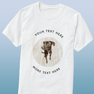 シンプルな写真とテキスト Tシャツ