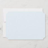 シンプルな写真の妊娠の発表滑らかにすれば 招待状 (裏面)