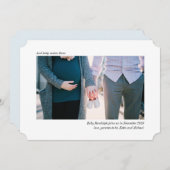 シンプルな写真の妊娠の発表滑らかにすれば 招待状 (正面/裏面)