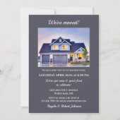 シンプルな写真の新築祝い招待状 招待状 (正面)