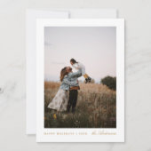 シンプルな写真クリスマスホリデーカード シーズンカード (正面)