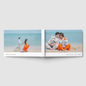 シンプルな写真テーマの結婚式 ゲストブック (全面)