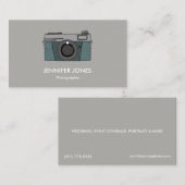 シンプルな写真撮影のカメラの名刺 名刺 (正面/裏面)