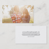 シンプルな写真撮影の名刺 名刺 (正面/裏面)