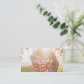 シンプルな写真撮影の名刺 名刺 (スタンド正面)