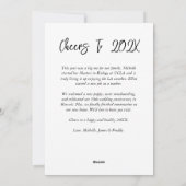 シンプルな写真1枚とメッセージカード シーズンカード (裏面)