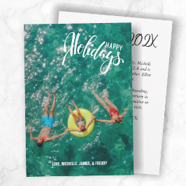 シンプルな写真1枚とメッセージカード シーズンカード