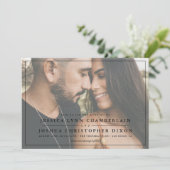 シンプルな写真 ウェディング招待状 招待状 (スタンド正面)