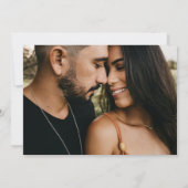 シンプルな写真 ウェディング招待状 招待状 (裏面)