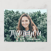 シンプルな写真 卒業お礼のポストカード ポストカード (正面)