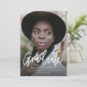 シンプルな写真 卒業クラス オブ 招待状 (スタンド正面)